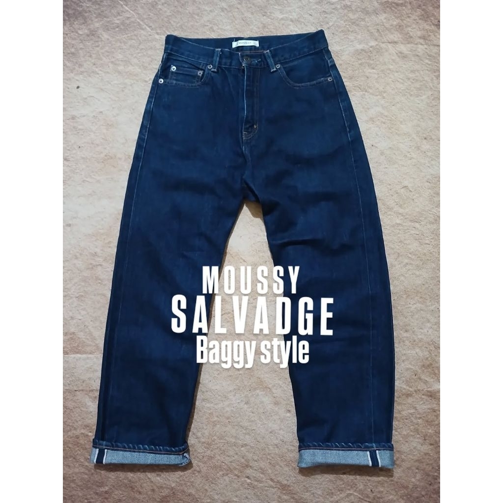 Jeans pria salvage MOUSSY model baggy second/bekas/preloved