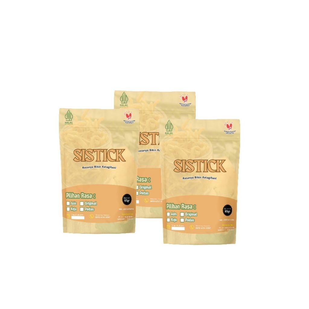 

Paketan Sistick Kemasan 65 Gram Isi 3