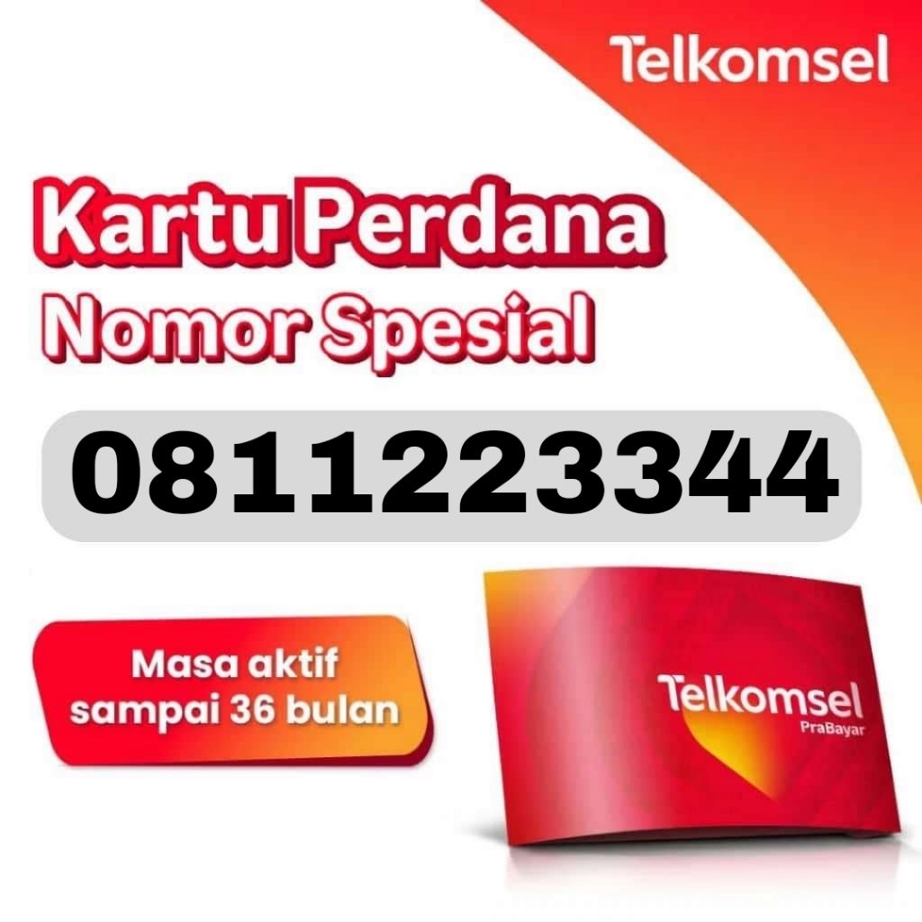 Nomor cantik Telkomsel  halo 10 digit 0811 223344