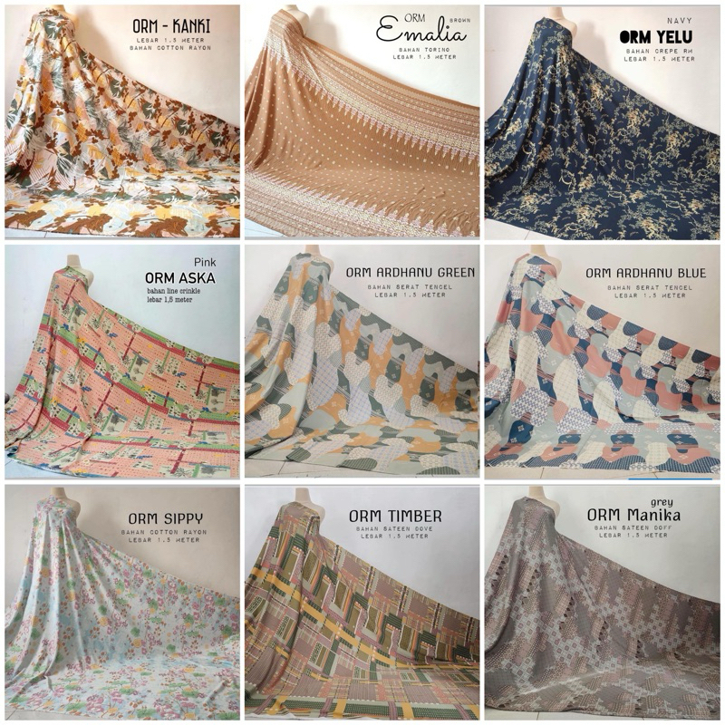 [✯Y➤11) Kain ORM ORIGINAL RIA MIRANDA : MARFELLA, SALAYO, CHARON, MANIKA, SADA /amanaah♫