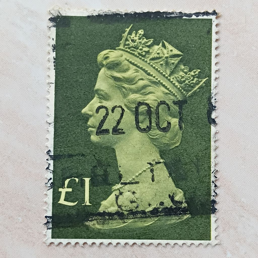 

Perangko Prangko Kuno Inggris UK Queen Elizabeth II Large Machin 1977 - YN2438