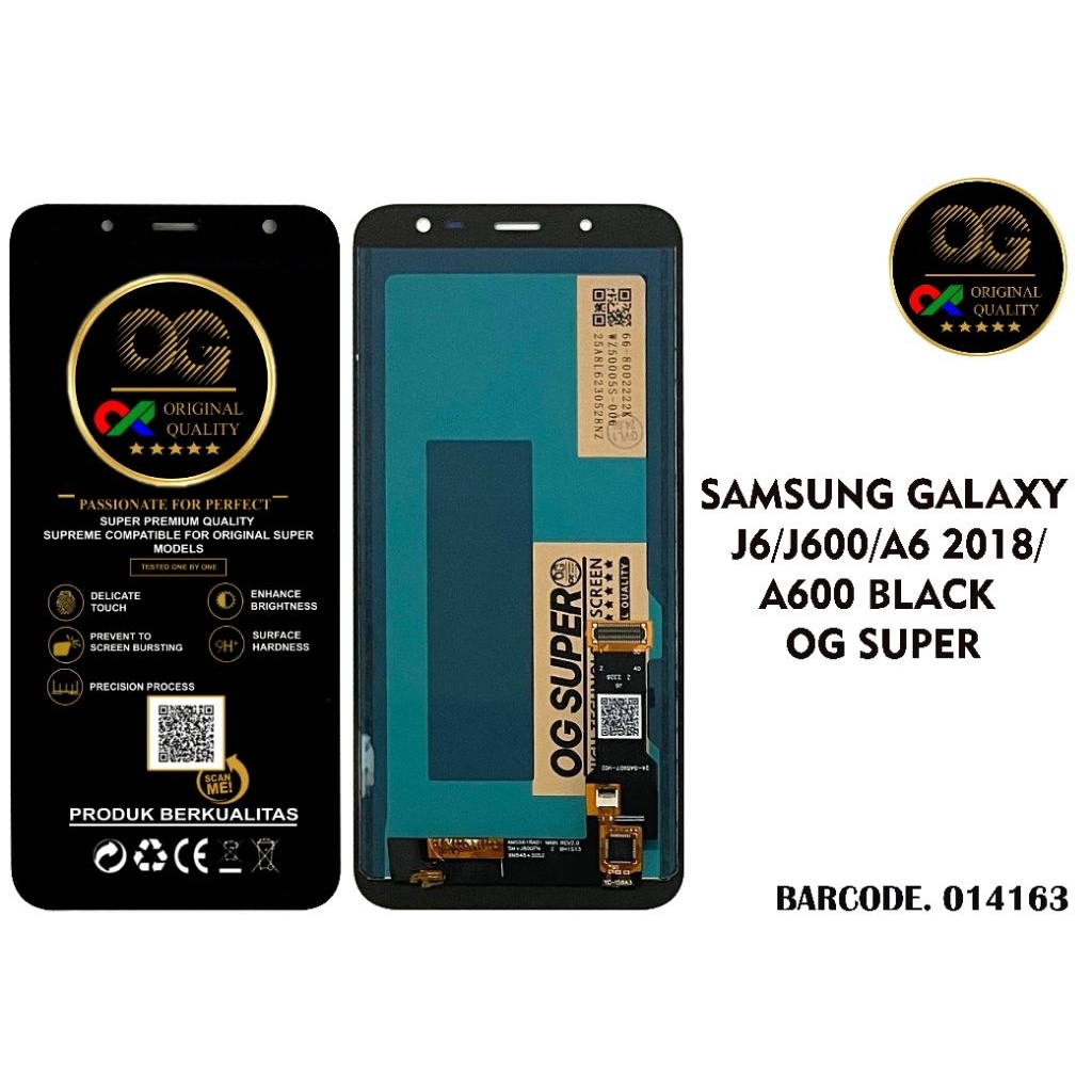 LCD SAM J600/A600 HITAM