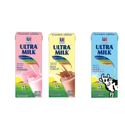 

Susu Ultra Milk UHT Kotak 200ml dus isi 24pcs