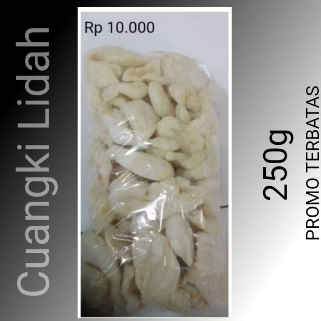 

basreng/cuangki lidah rasa ikan (patahan) 250g
