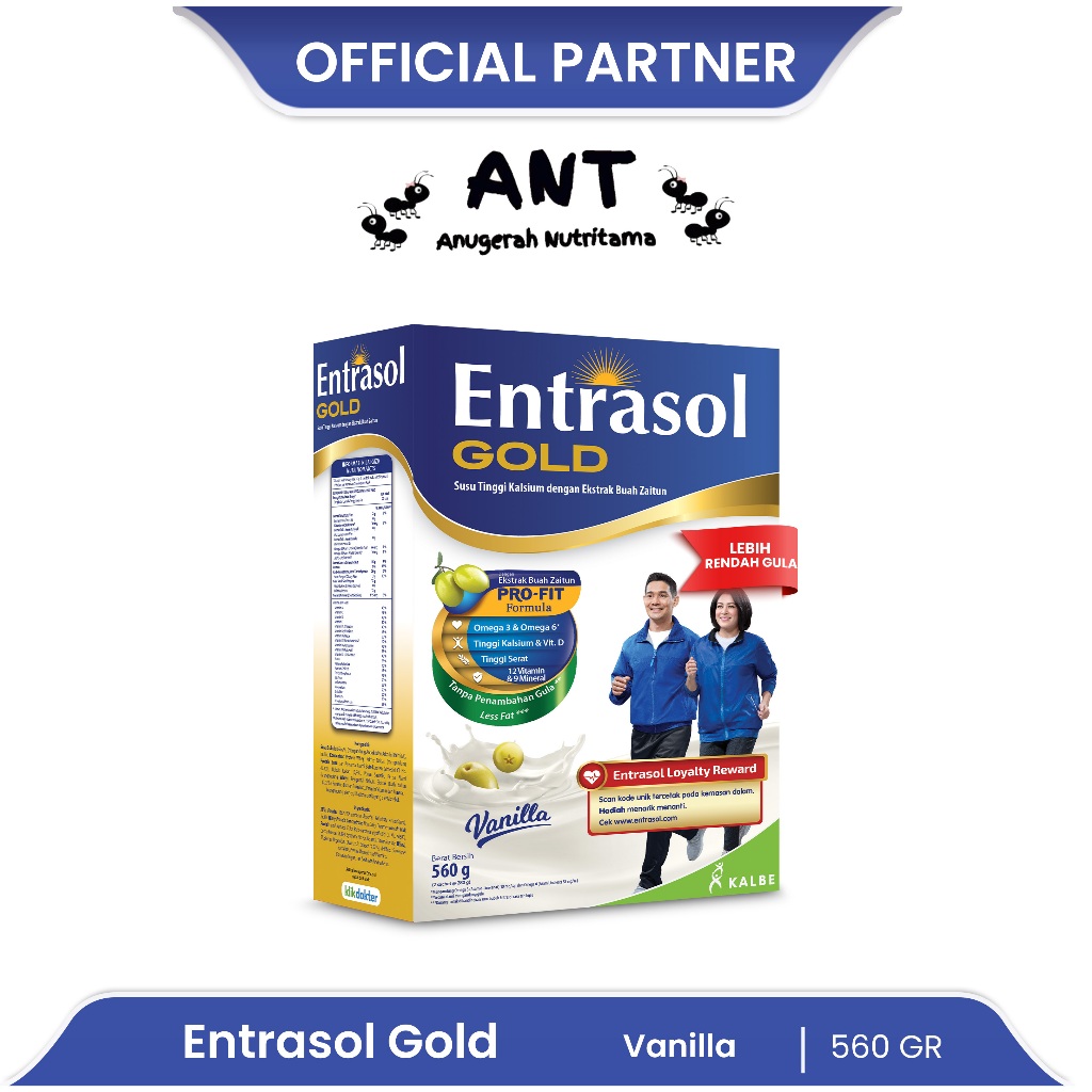 

Entrasol Gold Vanila / Coklat 560gr