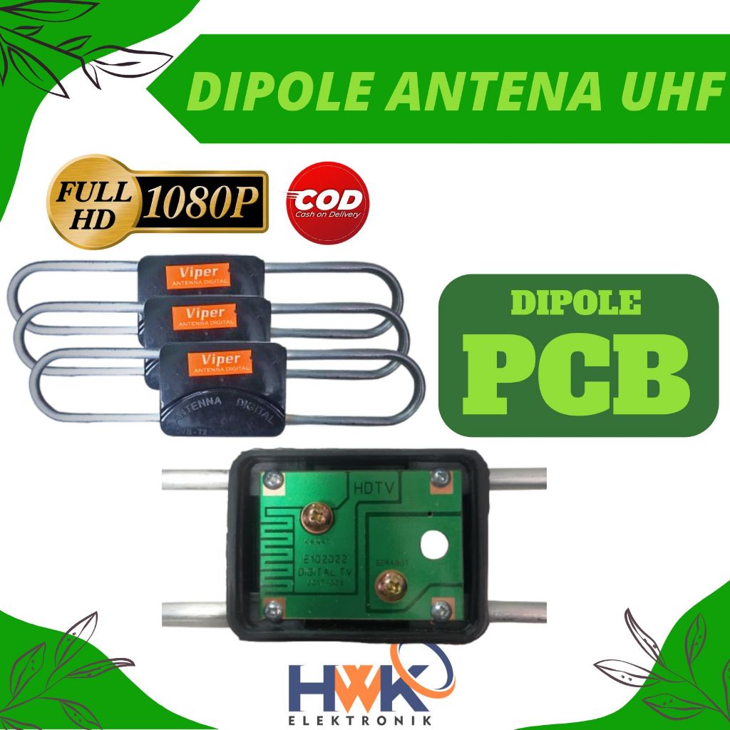 DIPOLE ANTENA TV DIGITAL UHF ANTI RONTOK PENERIMA SIARAN DIGITAL HARGA GROSIR