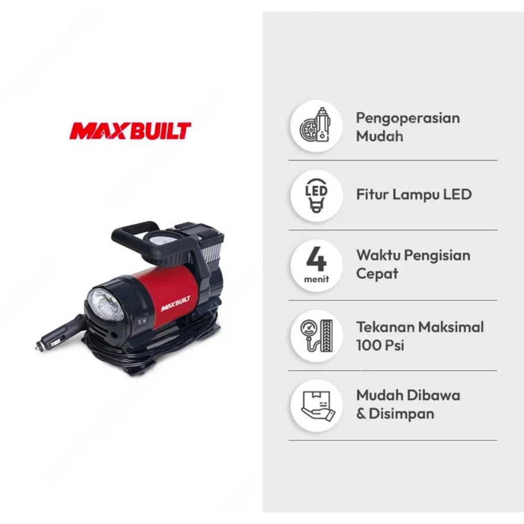 MAXBUILT POMPA BAN MOBIL PORTABLE 15A DC12V