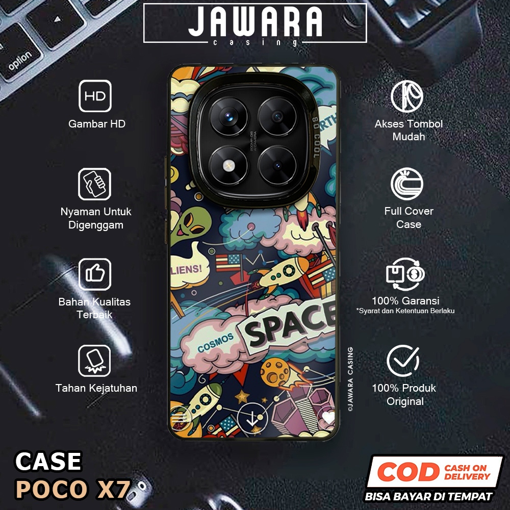Casing Poco X7 Jawara Casing [AST2] Casing So Cool Premium Matte Softcase IMD Hybrid Hologram