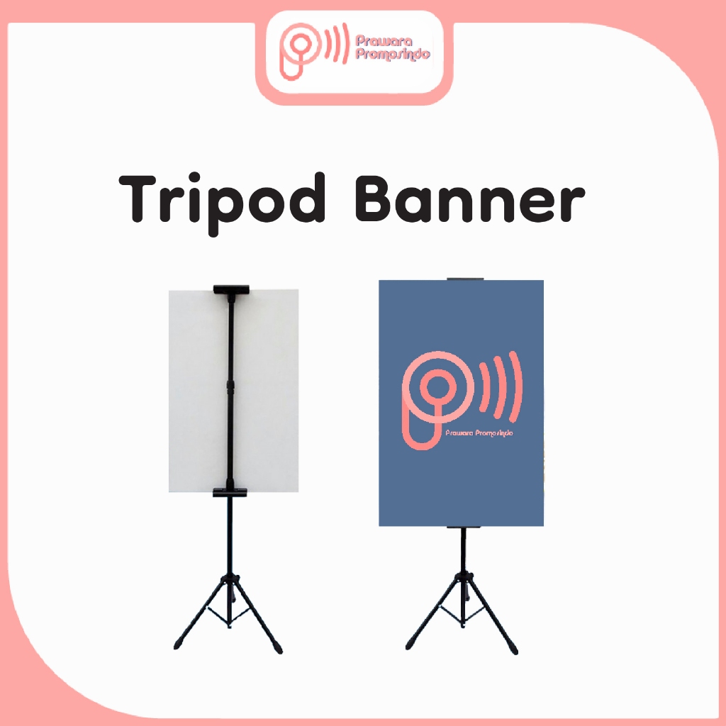 Tripod Banner / Stand Banner / Standing Banner / Tripod Display / Tripod Banner 2 Sisi