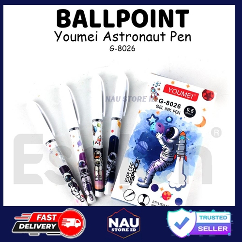 

Pulpen Gel Astronaut Youmei G8026 Isi 12pcs | Pulpen Fancy Karakter Anak Sekolah - Tinta Hitam 0.5mm