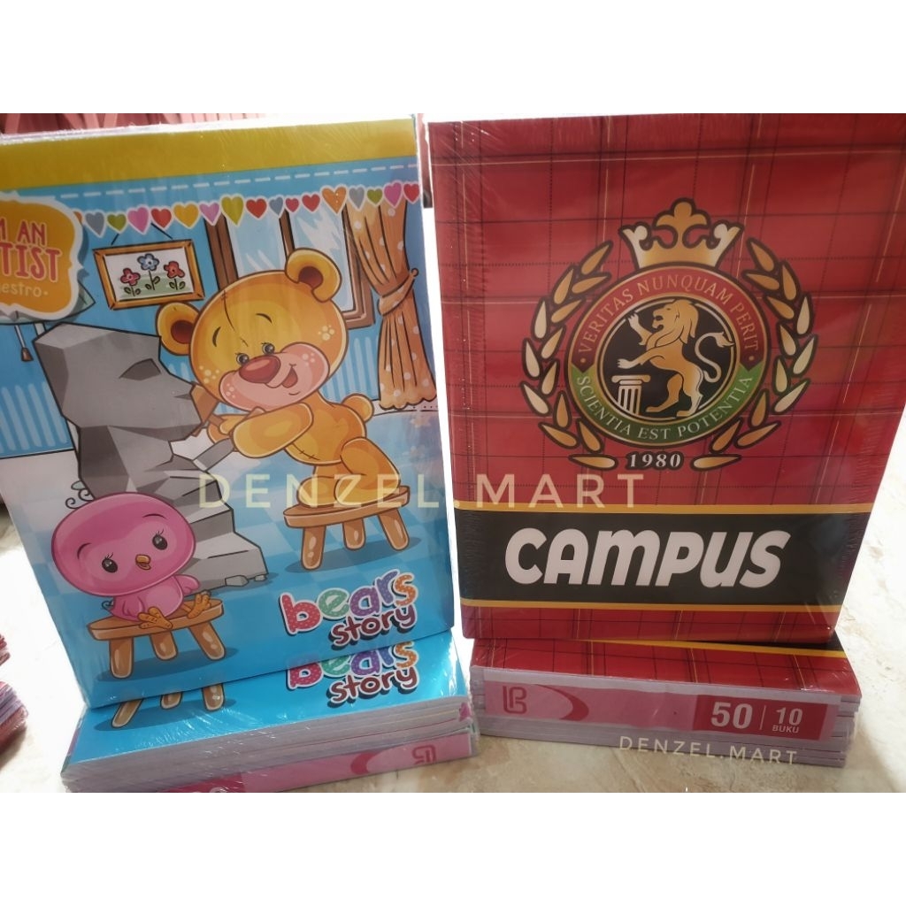 

Buku Tulis catatan pendek BP isi 50 lembar murah 1 pak isi 10