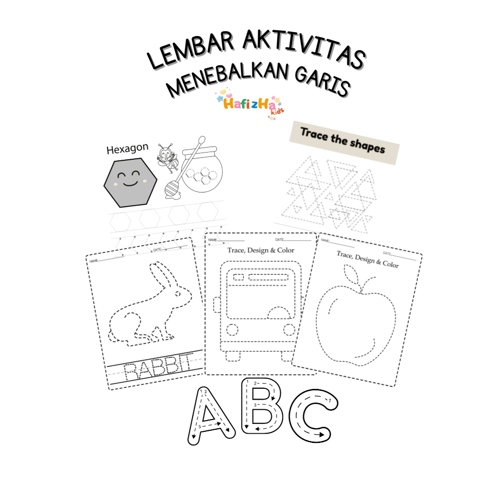 

20 LEMBAR AKTIVITAS MENEBALKAN GARIS UNTUK TK PAUD