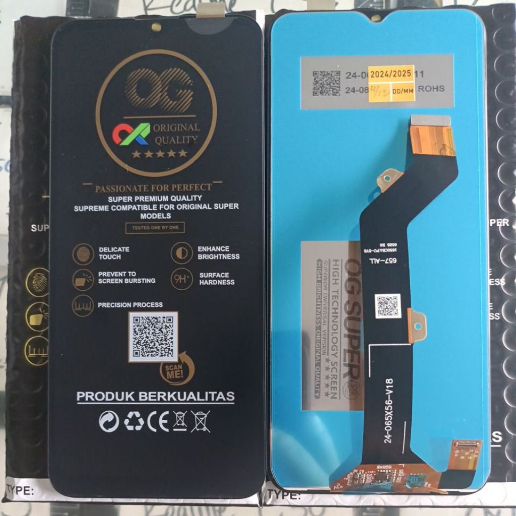 LCD INFINIX SMART 5/HOT 10 LITE/ITEL VISION 1 PRO/ITEL P36/P36 PRO/P37 +PACKING BUBBLE