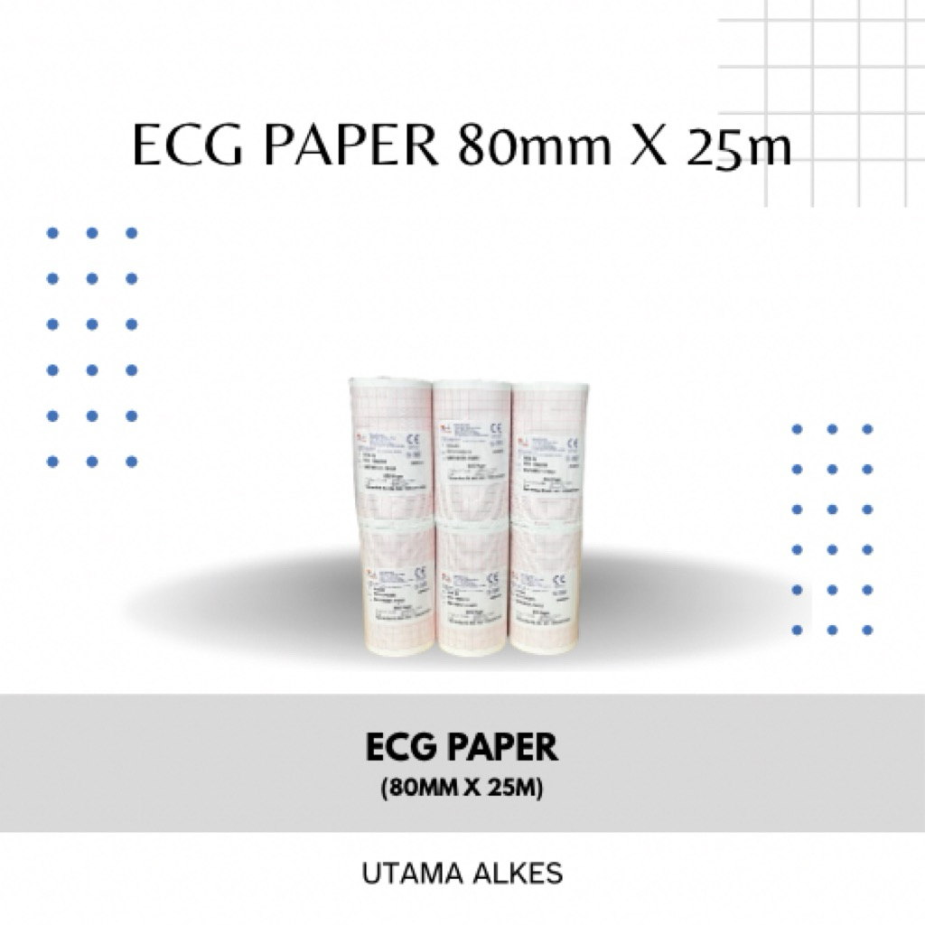 

ECG PAPER 80MM X 25M KERTAS ECG ENDO PAPER