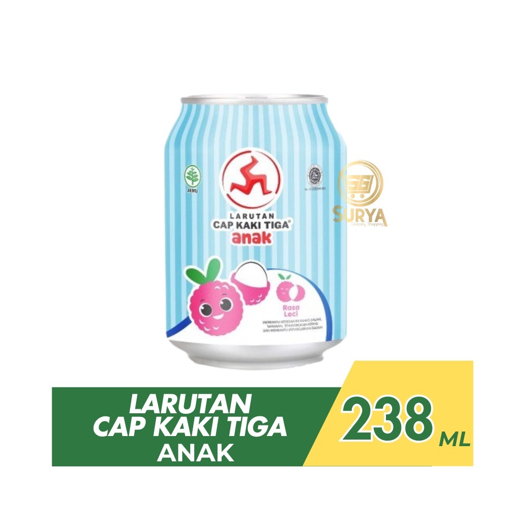 

Larutan Cap Kaki Tiga Anak Kaleng 238 ML