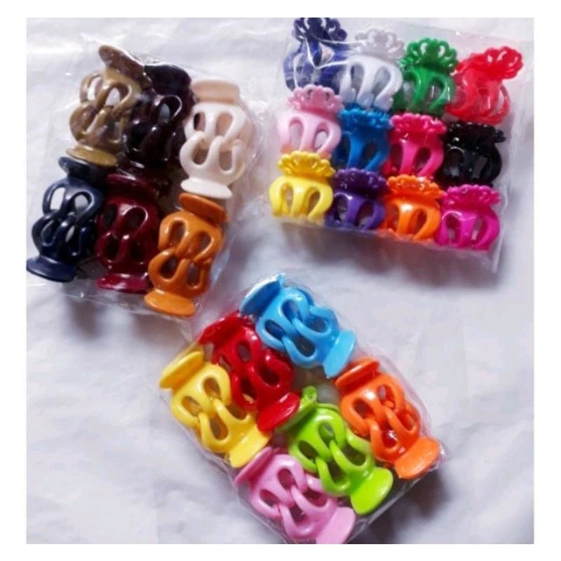 Jedai poni mini jedai kecil 1 pcs multiwarna jepitan anak jepit pony jedai 2 cm