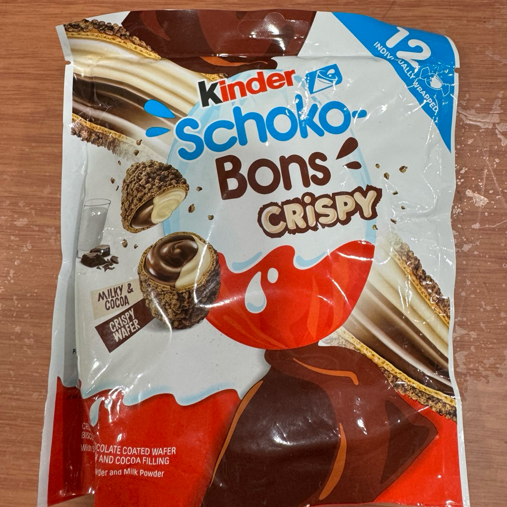 

kinder schoko bon crispy coklat kinder