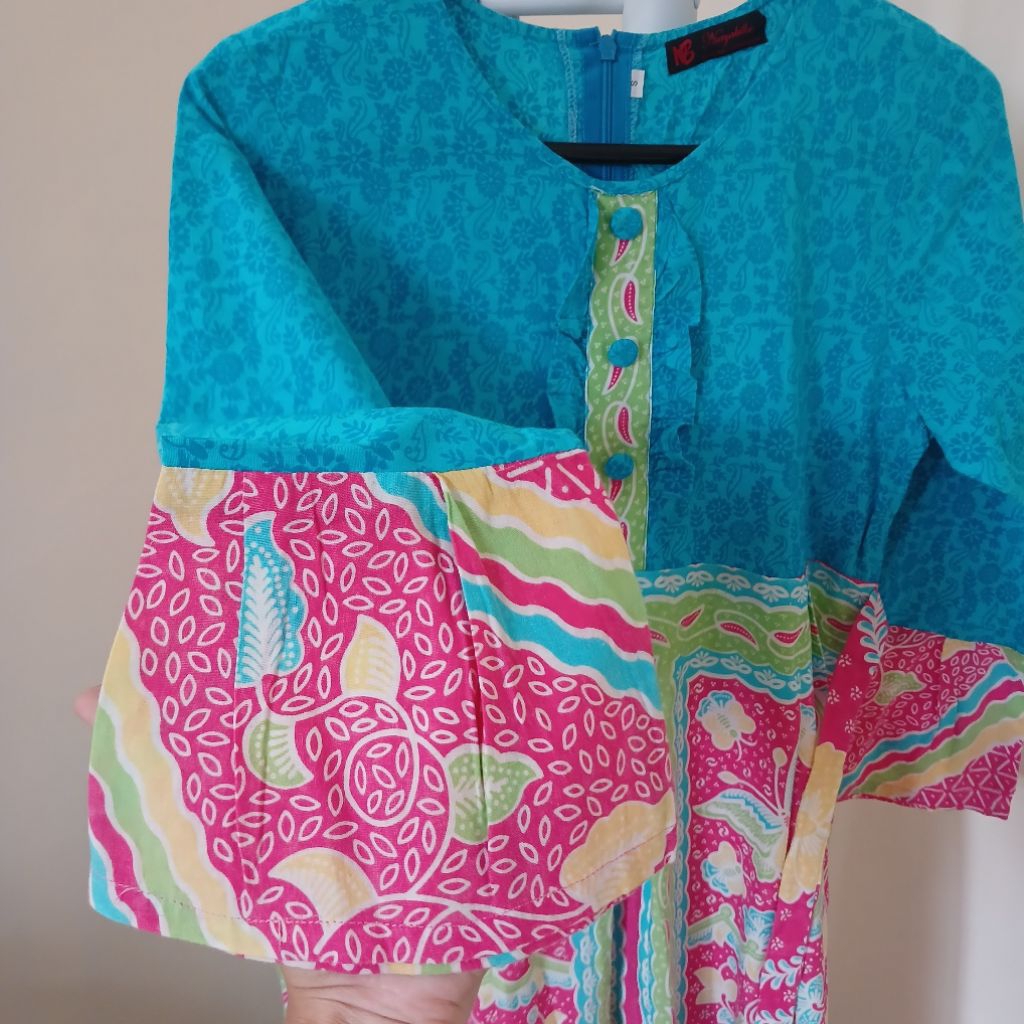 Gamis Batik Trusmi Cirebon Ukuran Anak (Preloved)