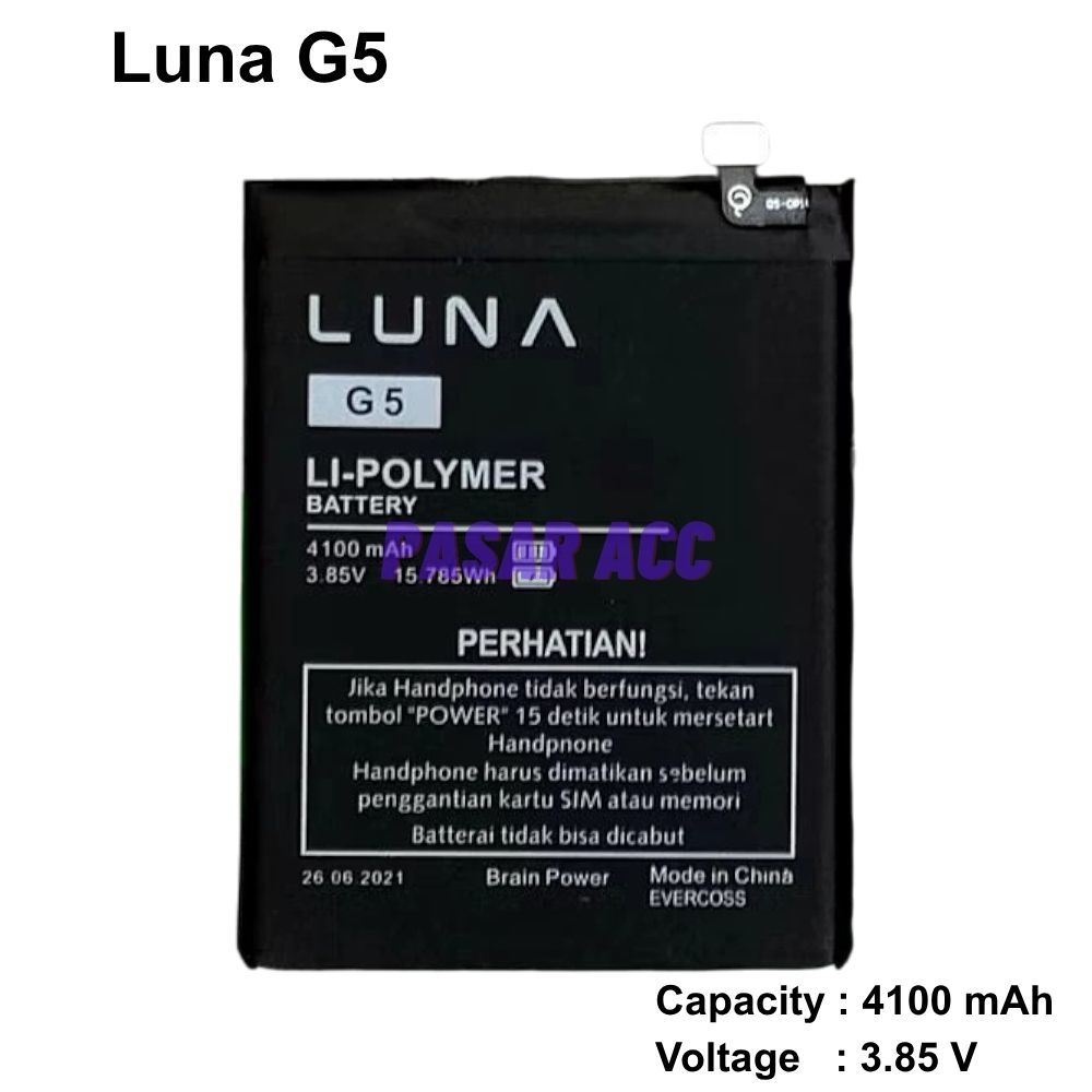 Baterai Luna G5 - Luna X Pro Battery Batre Luna