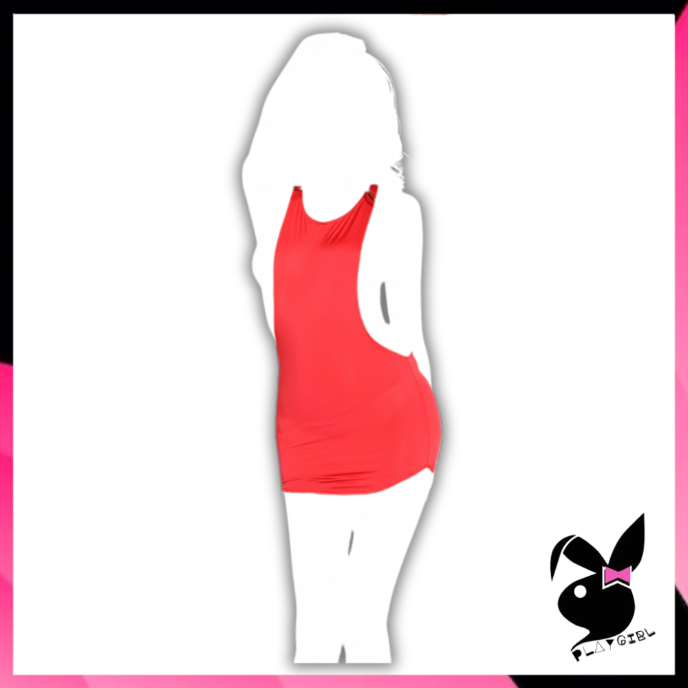 PLAYGIRL Mini Dress Terusan Lingerie Baby Doll Sexy Press Badan Fit Body Wanita Dewasa ( TANPA CD ) 