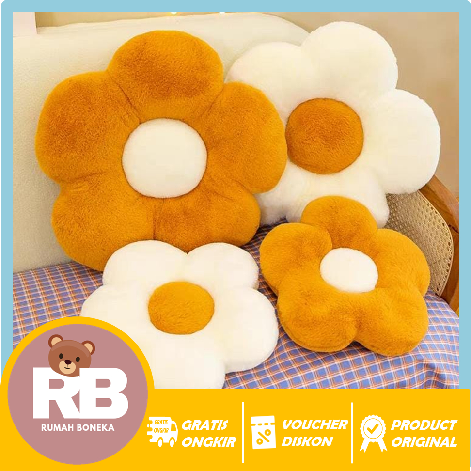 B0001 - Bantal Bunga / Bantal Kelopak Bunga / Bantal kuntum Bunga / Boneka Bunga / Bunga Matahari / 