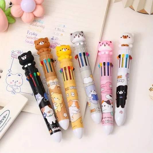

Bolpoin 10 Warna / Pen Cetekan Warna Warni / Bolpoin Cetekan 10 Warna / Pen Warna Warni Capybara / Pen 10 Warna Aneka Bentuk / Pen Warna Warni Bentuk Lucu / OS2 Ten Color