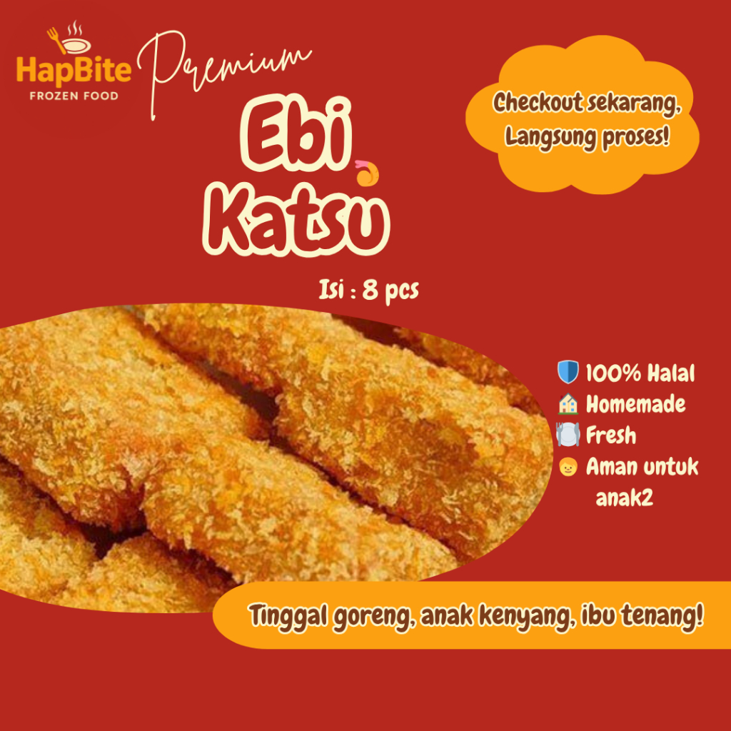 

Frozen Premium Nugget Udang Ebi Katsu Bento