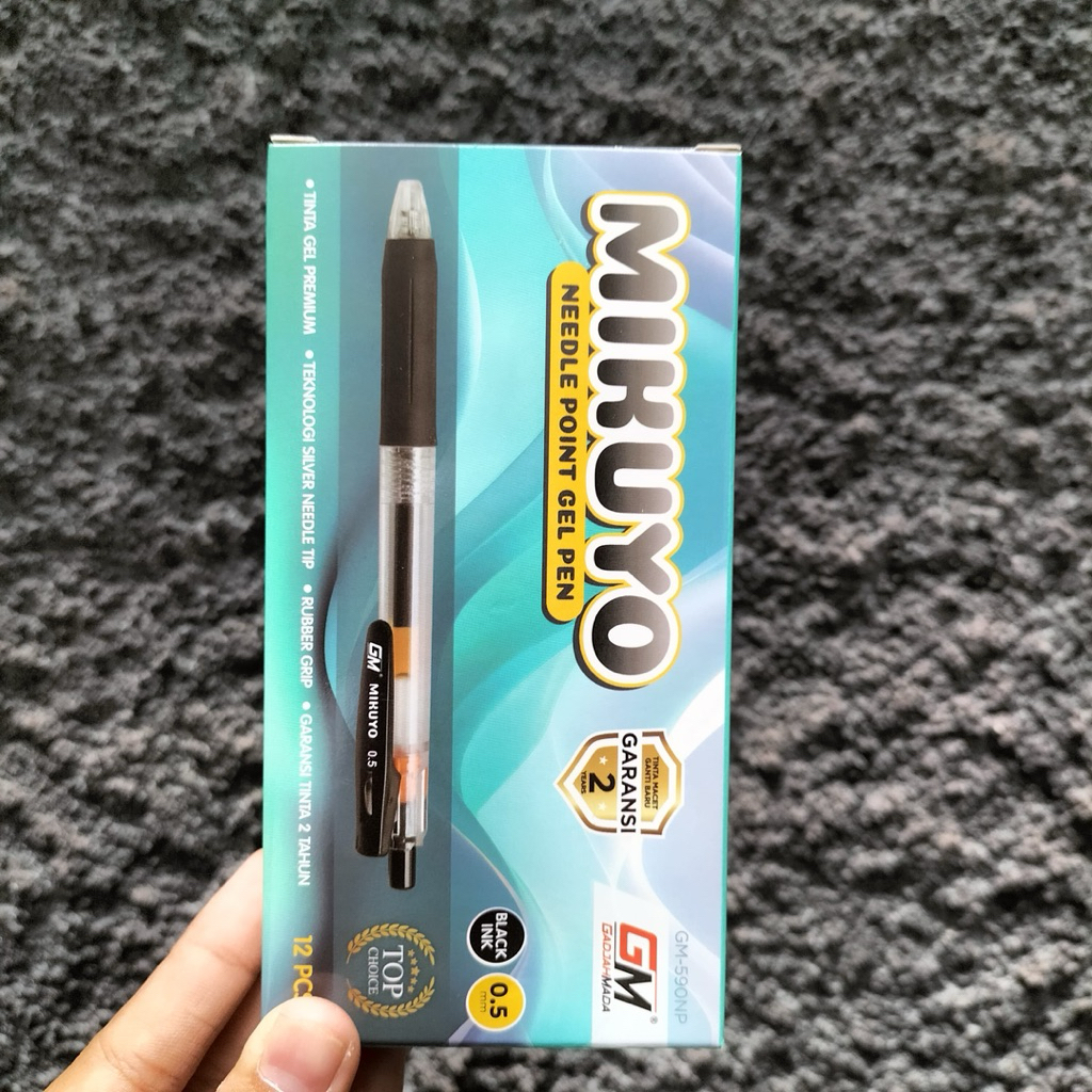 

[LUSIN/12PCS] Bolpen/ pulpen MIKUYO GM590 Gajah Mada