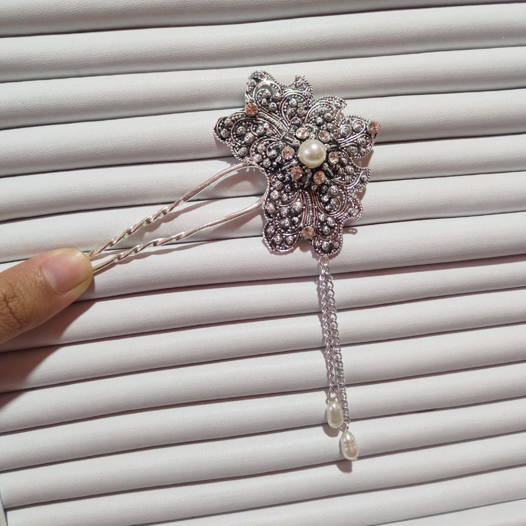 cucuk konde melati perak / cucuk sanggul bali