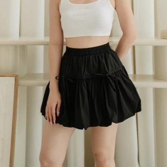 ROK PENDEK BALON WANITA/CLOUD SKIRT RIBBON WANITA/ROK PENDEK BALON PITA