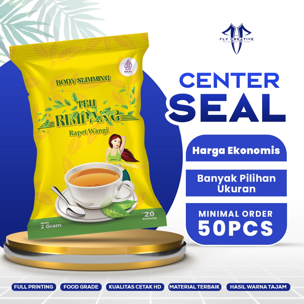 Fly Creative - Kemasan Center Seal Custom Snack Keripik