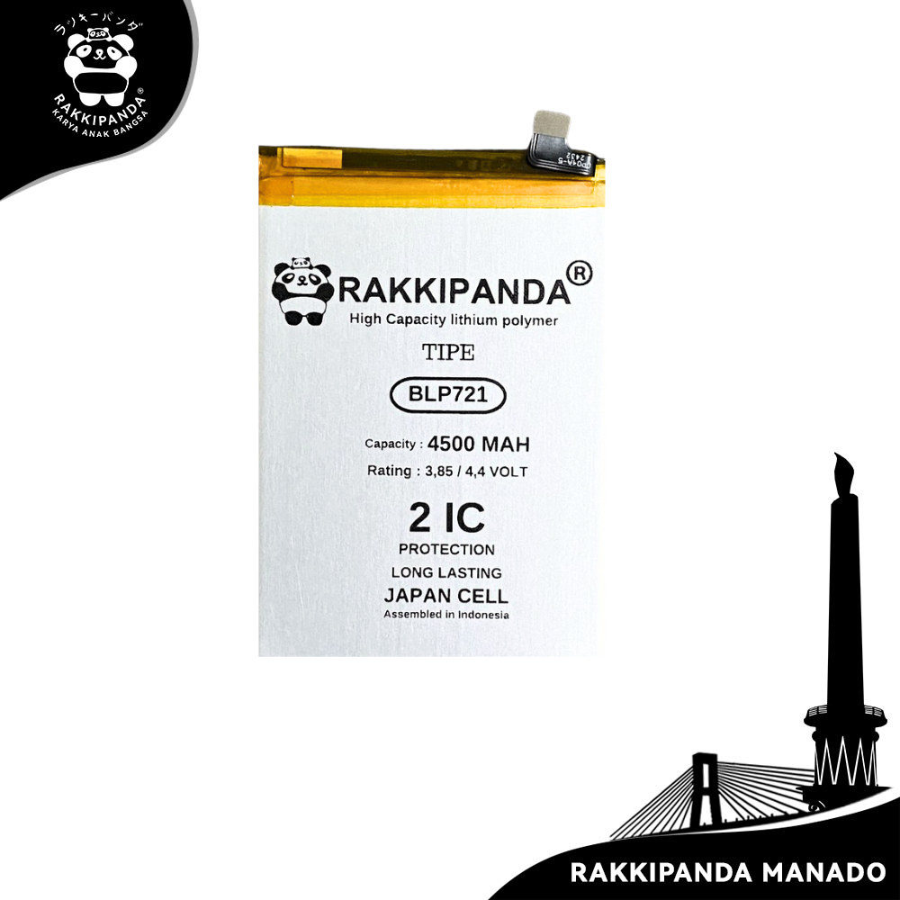 RakkiPanda Baterai HP BLP721 Realme C2