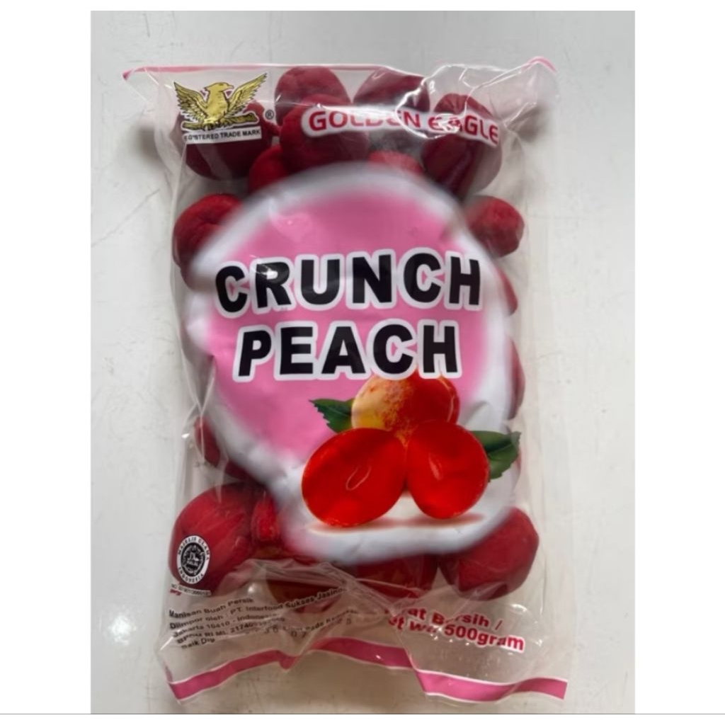 

Halal Manisan Buah Persik Golden Eagle Chenliangji 500gr