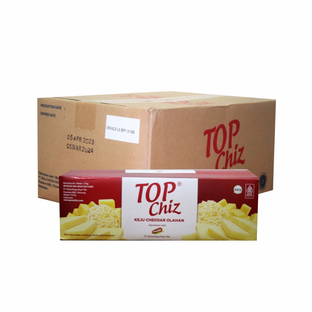 

2kg top chiz keju cheddar olahan / cedar cheese