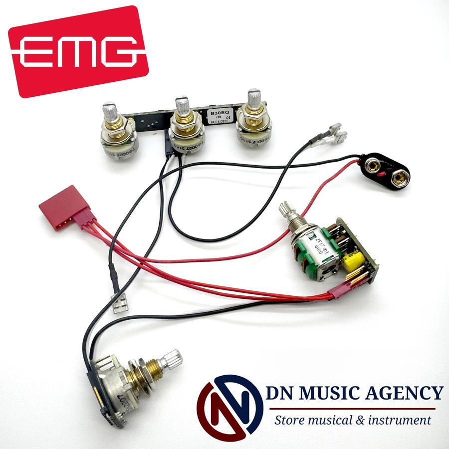 pre amp EMG B 30 EQ bass aktif original bass preamp emg B30