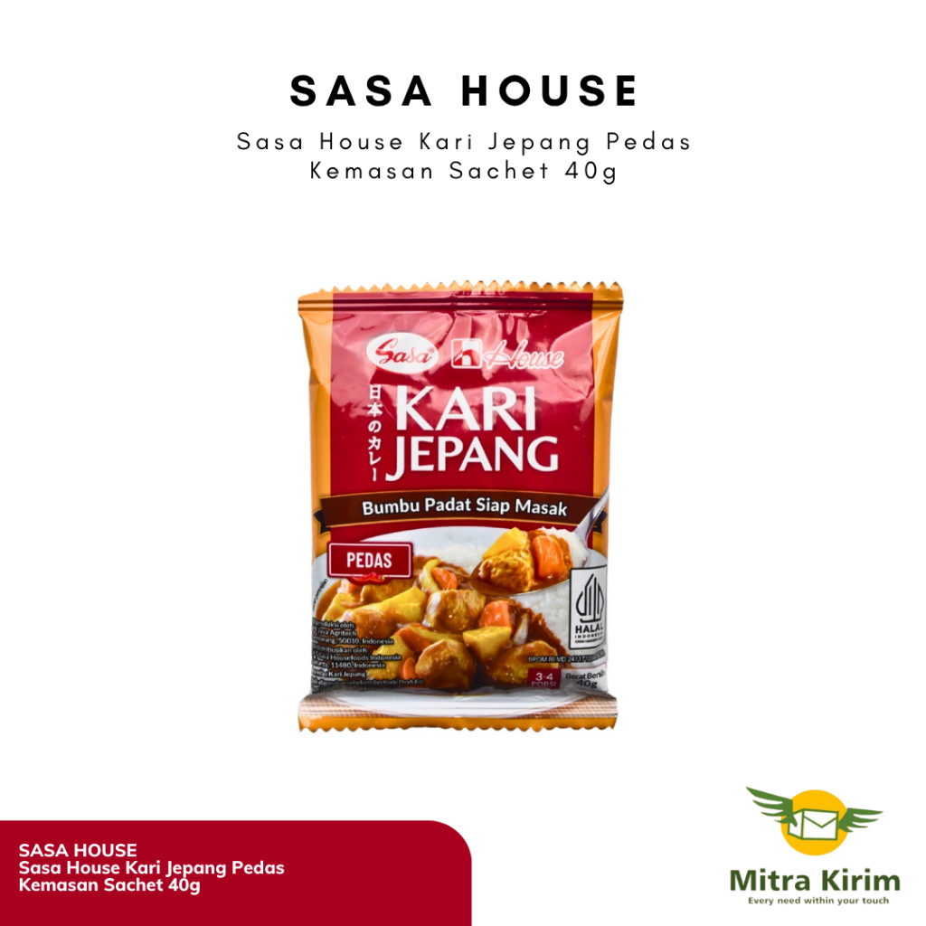 

Sasa House Kari Jepang Pedas Bumbu Padat Siap Masak Kemasan Sachet 40gr