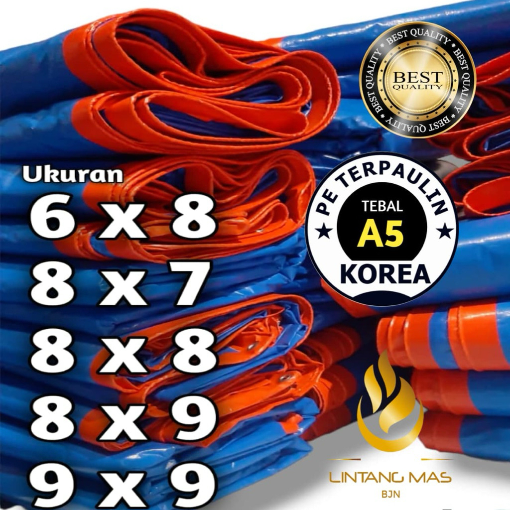 Grosir Terpal A5 waterprof tebal 6x7 8x8 9x9 kuat dan tebal