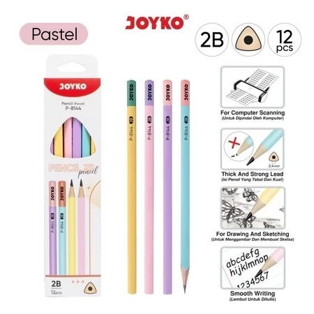 

PENSIL KOMPUTER 2B PASTEL LUSIN ISI 12 PCS JOYKO P-8144 HIJAU BIRU PINK UNGU SATUAN LUSIN PACK UJIAN UN SEKOLAH ECERAN MURAH KAYU P8144 P 8144