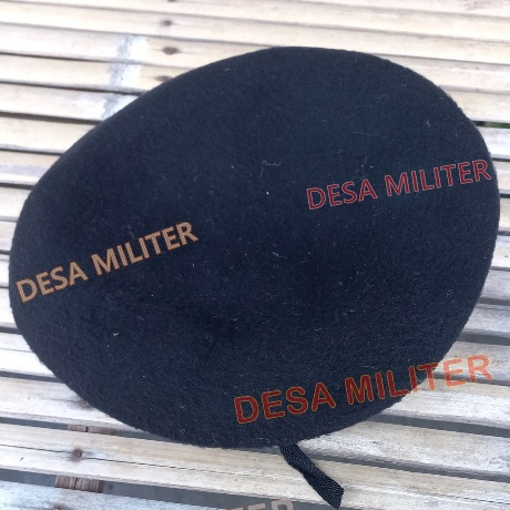 PROMO Baret hitam - Baret banser - Baret kavaleri - Topi baret hitam banser