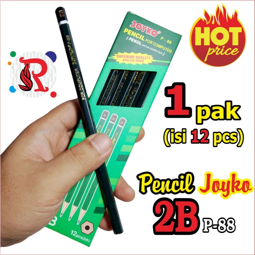 

HARGA MURAH PENSIL 2B PENSIL JOYKO P-88 2B PENCIL JOYKO 2B HARGA 4 PCS