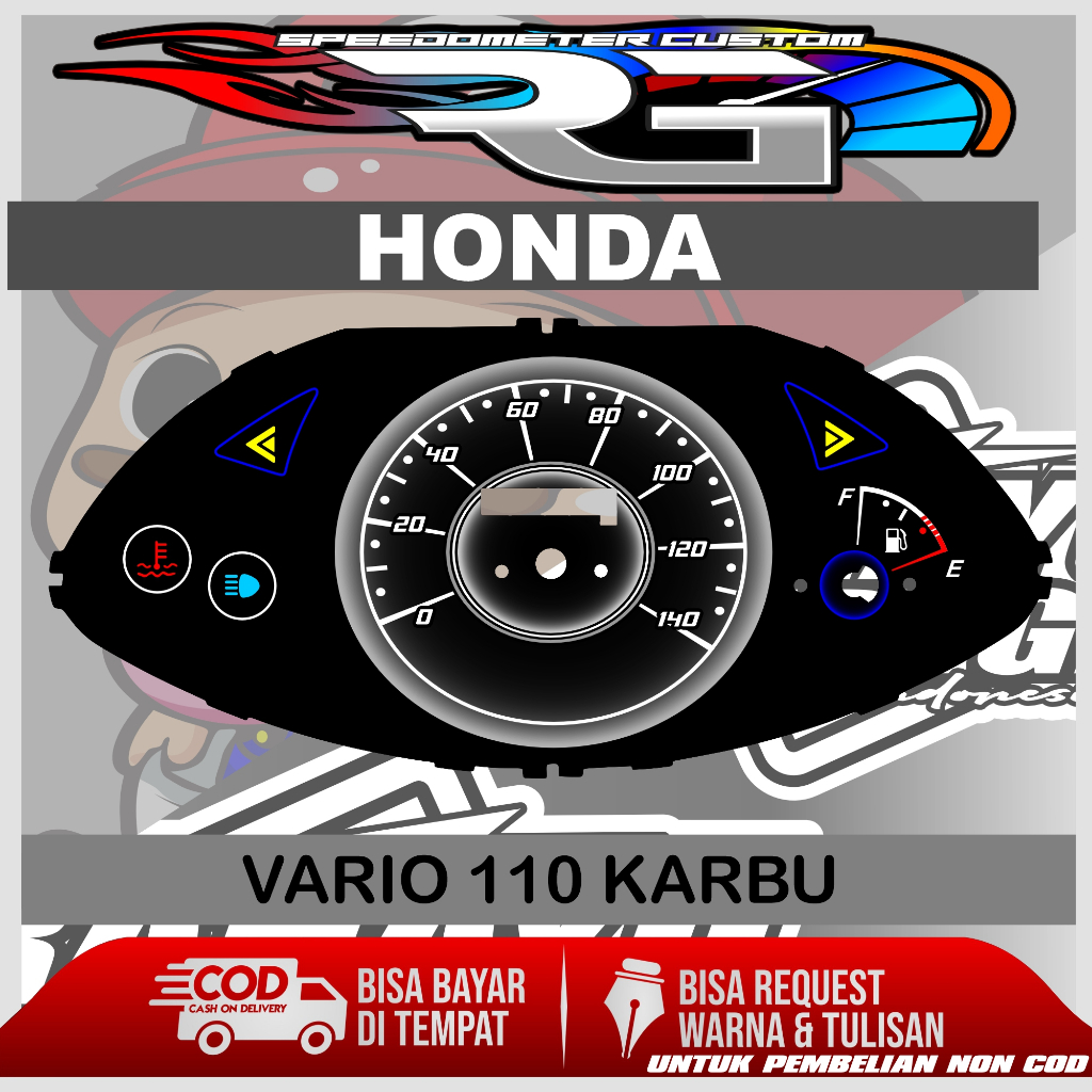 PAPAN SPEEDOMETER CUSTOM HONDA VARIO 110 KARBU PANEL SPEDOMETER CUSTOM VARIO 110 KARBU