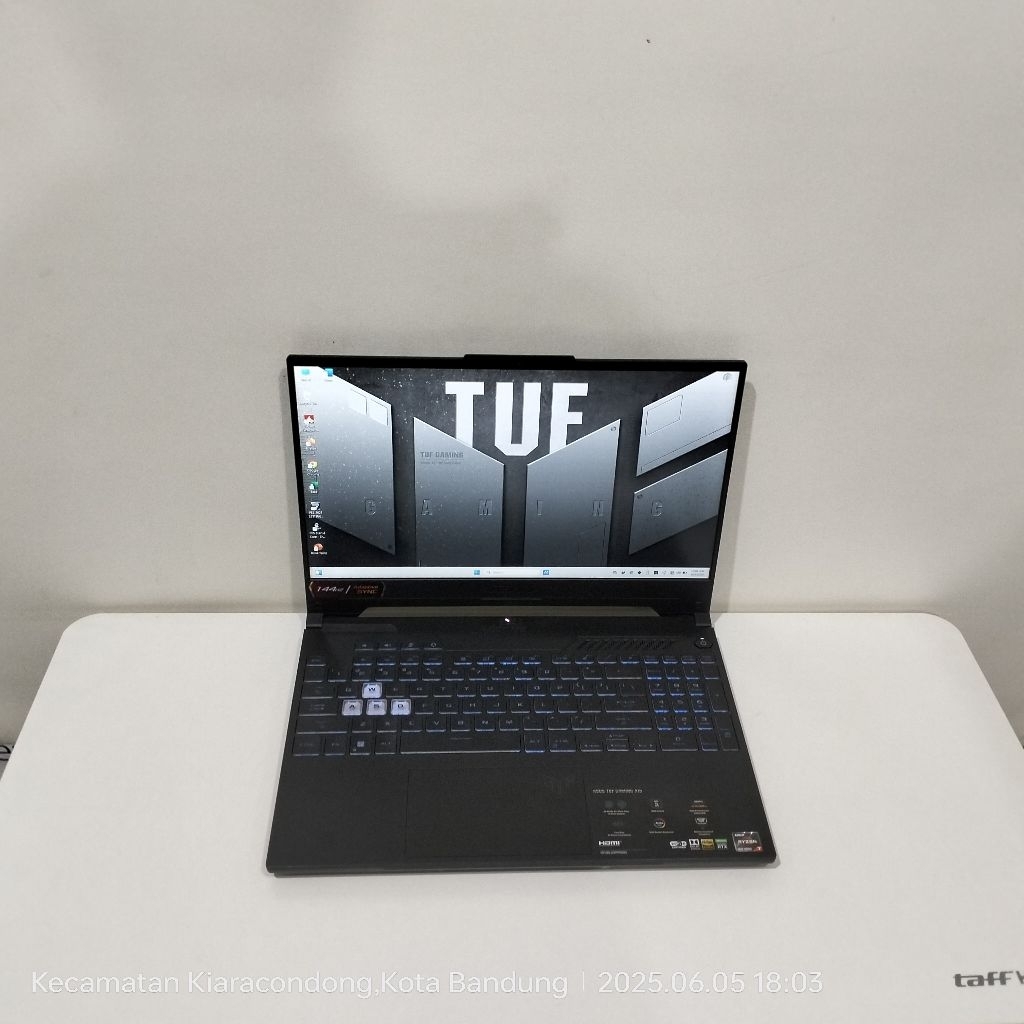 Asus Tuf Gaming A15 FA506QE RYZEN 7-5800H Ram 16Gb/SSD 512GB RTX 3050 TI 4GB