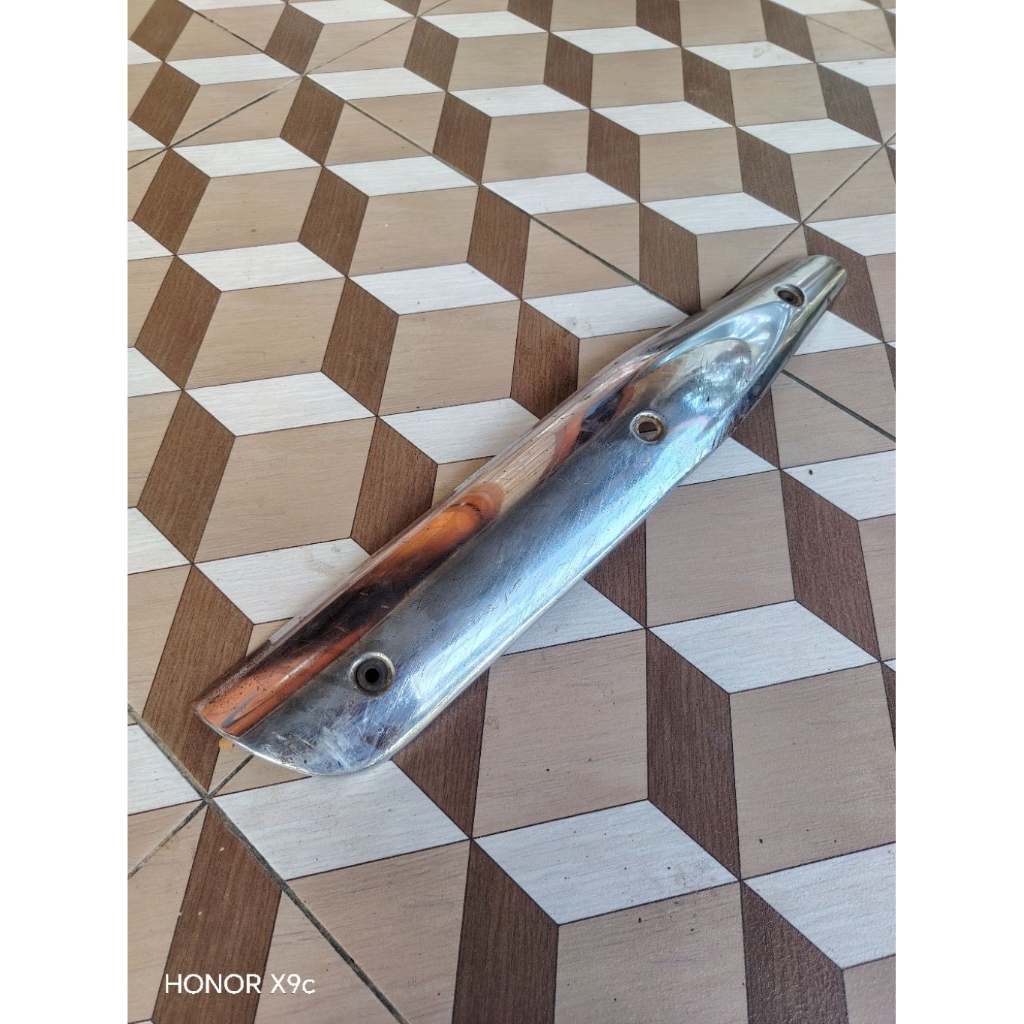 cover tebeng tameng tutup knalpot kenalpot kawasaki zx 130 original ori asli second