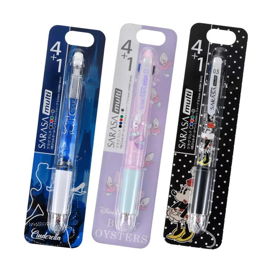 

Zebra Sarasa Multi 4+1 Disney Store Classic Cinderella Minnie Gel Pen 0.5mm Pulpen Limited Edition