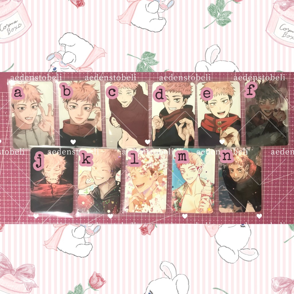 pc photocard yuuji itadori