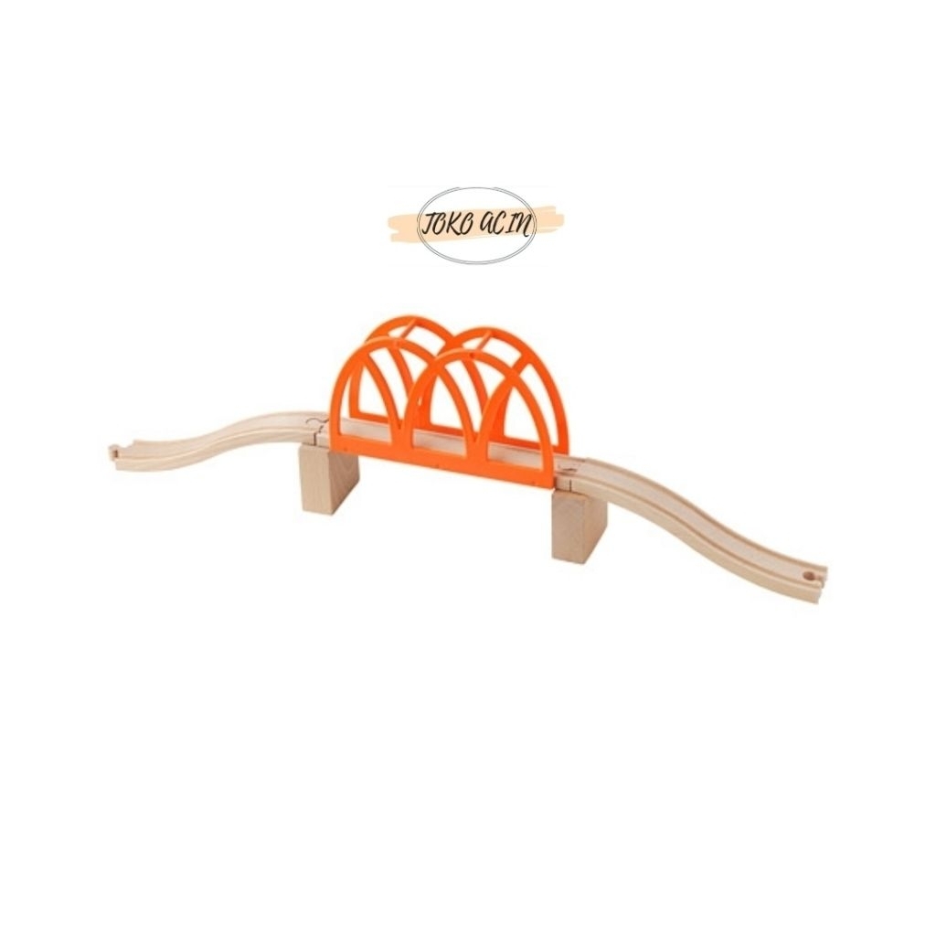 Lillabo jembatan kereta api set isi 5, rel kereta, mainan anak, mainan anak serbaguna