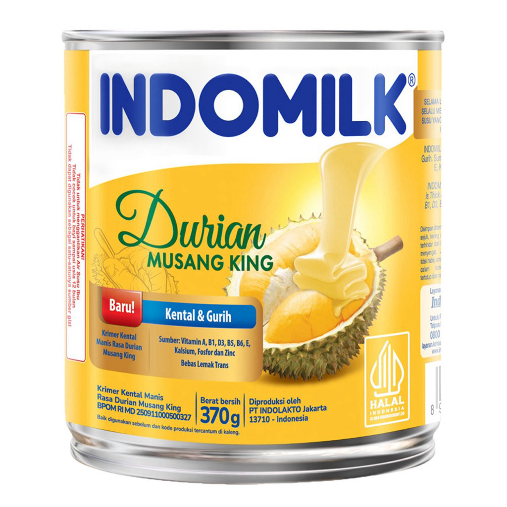 

Indomilk Krimer kental manis durian musang king 370 Gram