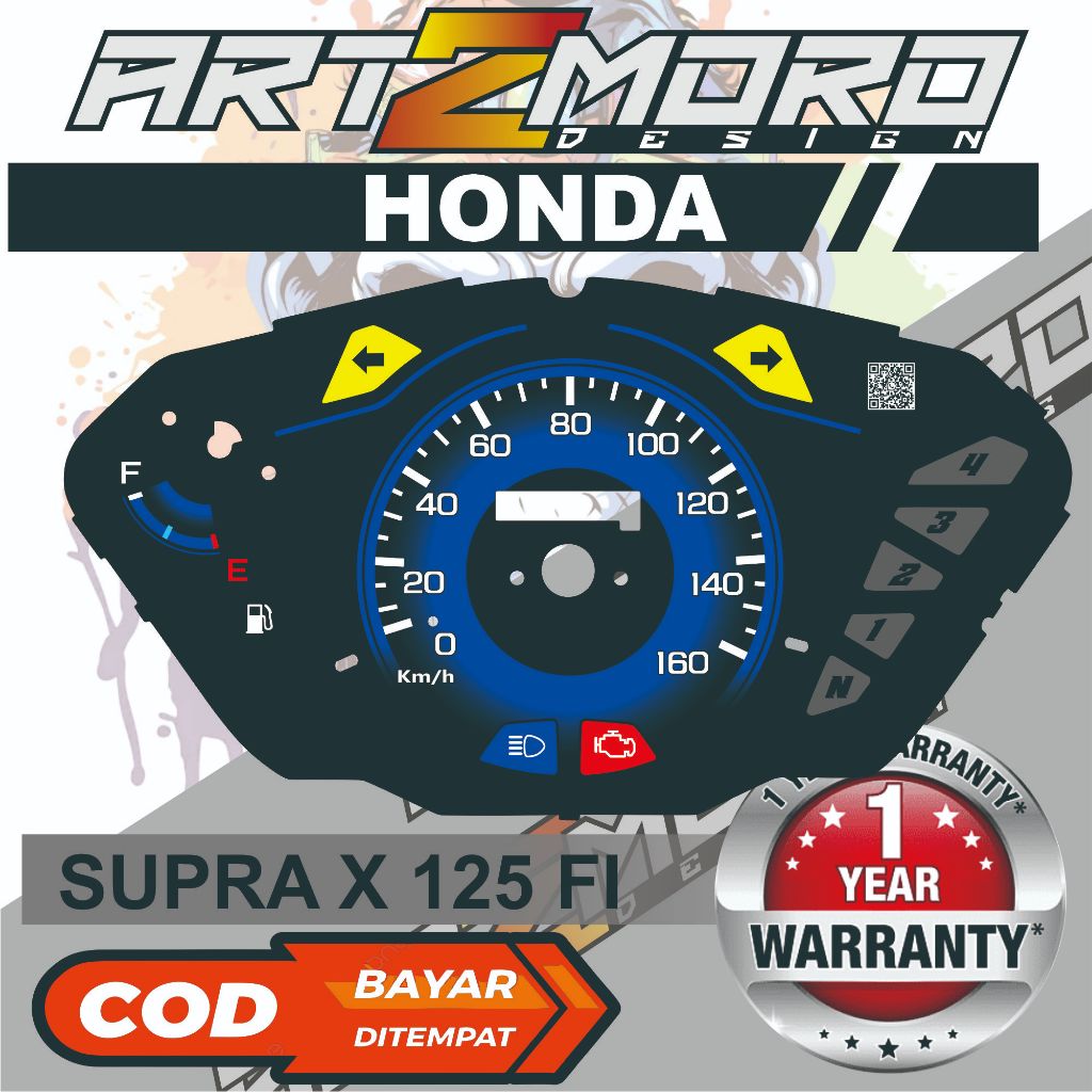 PAPAN SPEEDOMETER CUSTOM HONDA SUPRA X 125FI
