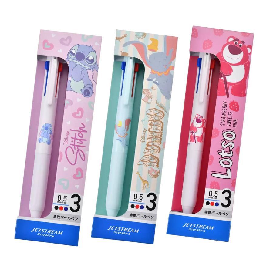 

Uni Jetstream Multi 3 Color Disney Store Stitch Lotso Dumbo Ballpoint Pen 0.5mm Limited Edition