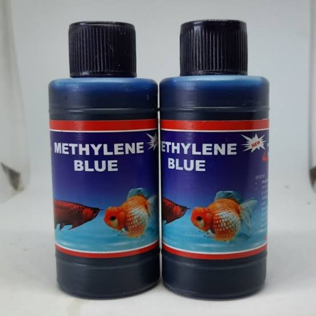 Methylene Blue Cair Air Biru – Obat Anti Jamur & Parasit Ikan Hias Cupang, Koi, Guppy